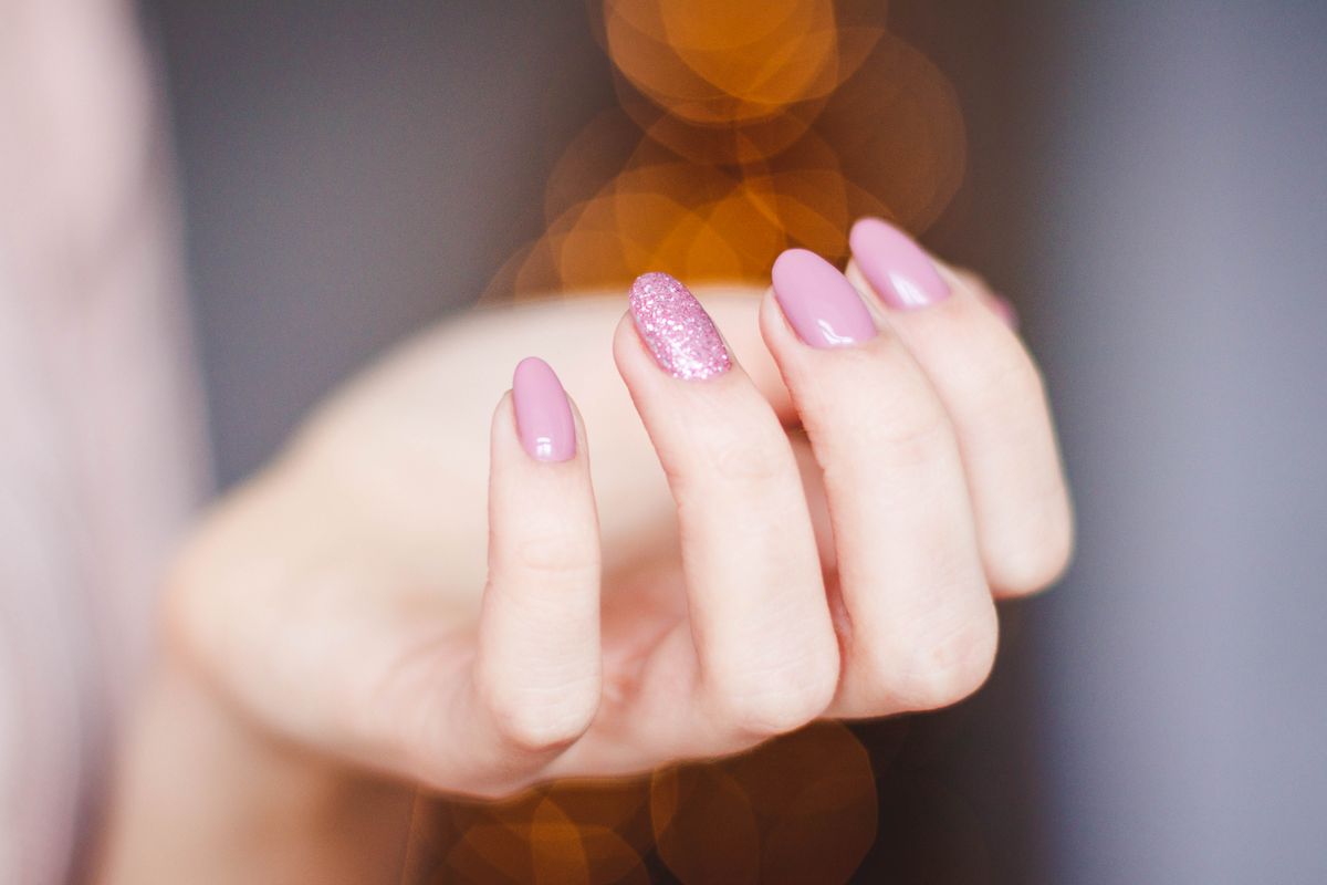 Nail color selection at Kim's Nails and Spa